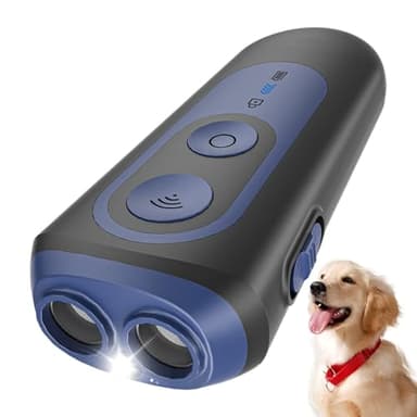 Anti Aboiement Chien, Ultrason Puissant Détracteur d'Aboiement Canin avec 3 Modes, Dissuasion Contrôle des Aboiements Portée de 15m avec Autonomie de 30 Jours, Portable Dispositif Anti-Aboiement