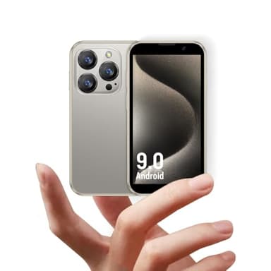 JoyZap Mini Smartphone XS18pro débloqué, écran 3.0 », Batterie 900mAh, boîtier Ultra Fin, Appareil Photo 5MP, Meilleur Cadeau pour Les Enfants (Or)