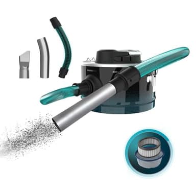 Cecotec Aspirateur de Cendres Compact Conga Ash 2000 Home 10L. Puissance 800W, 14kPa, Tuyau avec revêtement métallique, Filtre à Mailles métalliques, buse 38mm, poignée de Transport, Cordon de 3m