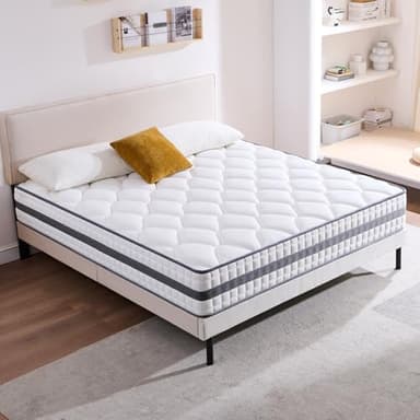 Twirest Matelas 120x190x20 cm Matelas Hybride en Mousse à mémoire de Forme à Ressorts ensachés,Durable et Doux pour la Peau, Durable et Respirant (120x190x20)
