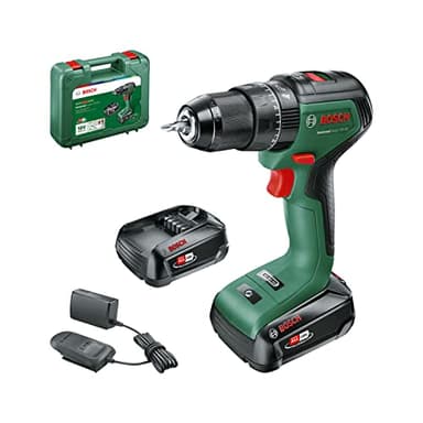 Bosch Perceuse-visseuse à percussion sans fil UniversalImpact 18V-60 (2 batteries 2,0 Ah, système 18 V, dans coffret de transport)