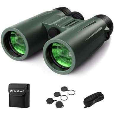usogood 12x50 Jumelles Adultes Puissante – Jumelles Adultes avec Prismes BaK4 et Lentilles FMC, Antidérapantes et Étanches, pour l'Ornithologie, la Chasse, la Randonnée, Les Concerts