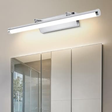 Dehobo Applique salle de bain 9 W 42 cm - Lampe miroir avec interrupteur IP44 blanc neutre 4000 K pour le maquillage - Lumière LED AC100-240 V non dimmable
