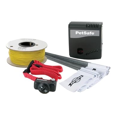 PetSafe - Système de Clôture Anti-Fugue avec Fil pour Chien de Plus 3,6 Kg – 4 Niveaux de stimulations - Tous Types de Jardin (jusqu'à 0.13 Hectares) - Imperméable - Facile à Installer