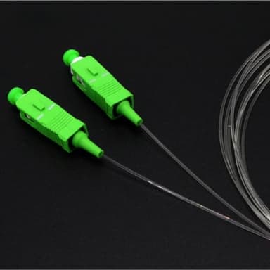 Speedoptic - Câble Fibre Optique Transparent Invisible - Orange SFR Bouygues - SC/APC vers SC/APC - Rallonge Jarretiere (2 mètres)