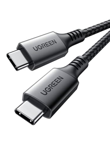 UGREEN 100W Câble USB C vers USB C PD 20V 5A Câble Type C Charge Rapide et Sync Compatible avec iPhone 17 Pro Max Air 16 15 14 Galaxy S25 Ultra S24 iPad Air mini MacBook Pro Air Pixel 9 (1M)