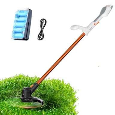 Litheli Coupe Bordure a Batterie, avec Moteur Puissant, Largeur de Coupe de 25 cm, Batteries Rechargeables, adapté pour Les pelouses de Jardin et la Coupe extérieure, Coupe Bordure