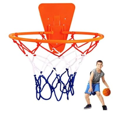 Generic - Panier de basket-ball mural - Taille 7 - Cerceau de basket-ball à suspendre - Convient pour le basket-ball silencieux n°3/5/7