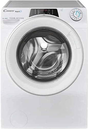 CANDY - Lave-Linge Hublot - Machine à Laver 12kg/1400 trs/min - Classe Énergétique A - 15 Programmes - WiFI+Bluetooth, Ecran Digital, Mix Power System - Blanc - 85 x 60 x 67 cm - Modèle RO14126DWMST-S