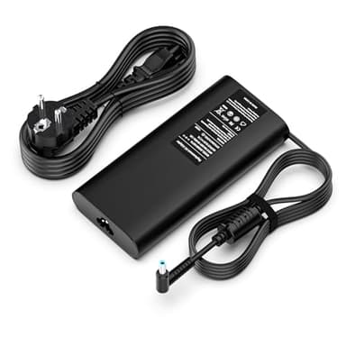 Etssembo 150W 19.5V 7.7A Chargeur Ordinateur Portable Compatible avec HP OMEN 15 17 Pavilion Gaming 15 17 ZBook Studio 15 G3 G4 G5 G6/Elitebook 1050 G1 Séries L32661-001 TPN-CA11 TPN-DA09 Adaptateur