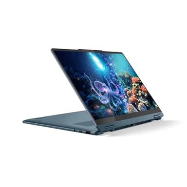 Lenovo Yoga 7 2-in-1 14AKP10 - Ordinateur Portable 2-en-1 14'' OLED Tactile Copilot+ (AMD Ryzen AI 7 350, RAM 16Go, SSD 1To, AMD Radeon 860M, Windows 11 Home) Clavier rétroéclairé AZERTY - Tidal Teal