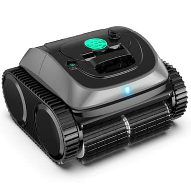 (Upgrade) Robot Piscine Sans Fil WYBOT C1-01 Robot Piscine pour Piscines Enterrées & Hors Sol - Nettoyeur 4-en-1 Paroi & Ligne d'Eau 150min/150m², Navigation Intelligente, App-Gris foncé vert