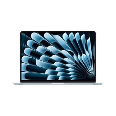Apple MacBook Air 15 Pouces Portable avec Puce M5 : Conçu pour l’IA, Écran Liquid Retina 15,3 Pouces, Mémoire unifiée 16 Go, SSD 512 Go, Caméra Center Stage 12 MP, Touch ID, Wi-FI 7 ; Ciel