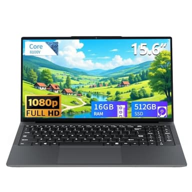 Ordinateur portable 15,6 pouces, PC Portable Win 11, écran HD 1920x1080 Core jusqu'à 3,4 GHz, Pc Portable 16Go 512Go SSD, Laptop avec WiFI 5 BT5.0, USB-3.0, type-c,emplacement pour carte TF, HDMI