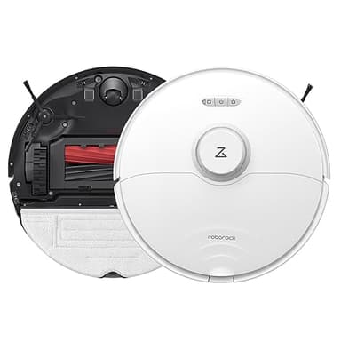 roborock S8 Aspirateur Robot Laveur,6000 Pa,Système de Brosse à Double Rouleau,Vibration Sonique de 3000/Min,Évitement Réactif des Obstacles en 3D,Navigation LiDAR,Commande APP(Mise à Niveau S7,Blanc)