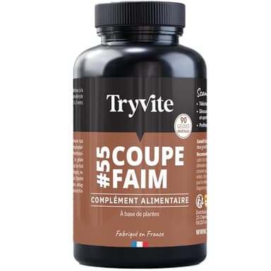 Coupe Faim | Perte De Poids Rapide et Efficace | Coupe Faim Puissant et Efficace | Minceur Perte de Poids Rapidement | TRYVITE | 90 Gelules