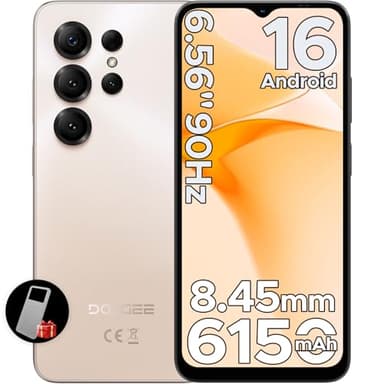 DOOGEE NOTE56 X Android 16 Smartphone Pas Cher, 6150mAh Telephone Portable, Écran 6.56" HD+ 90Hz, 24 Go+64 Go/2 to,Octa Core, Double SIM Débloquée Smartphone, 8MP+5MP, Face ID, 3.5mm Jack,GPS,OTG