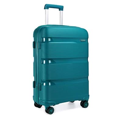 Kono Valise Trolley Grande Taille 76 cm Valise Rigide Enregistrement en Polypropylène Légere à 4 roulettes avec Serrure TSA Intégré 100L (Turquoise)