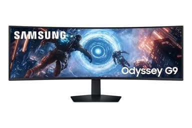 Samsung Écran PC Gaming Odyssey G91F, Taille 49’’, Dalle VA Incurvée 1000R, Résolution DQHD (5120x1440), 144Hz, 1ms, Contraste 2500:1, AMD FreeSync Premium Pro, Pied Ajustable, LS49FG916EUXEN