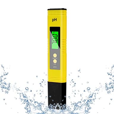 Flintronic 4 en 1 PH Mètre Numérique, Testeur pH Mètre 4 en 1, pH-mètre avec Écran LCD, résolution Haute précision 0,01, Testeur de qualité de l'eau pour eau Potable, Piscine, Aquariums, Hydroponie