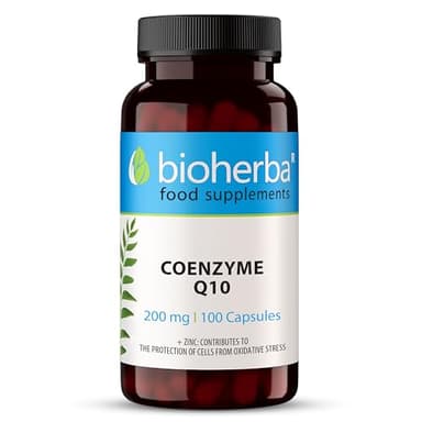 Coenzyme Q10 – 100 Gélules de 200 mg | Complément avec zinc – par BIOHERBA