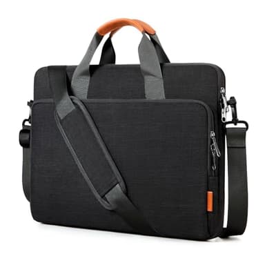 bagasin Sacoche ordinateur portable 15 15,6 16 pouces, mallette extensible avec bandoulière, sac de transport PC portable, sacoche professionnelle pour ordinateur et notebook