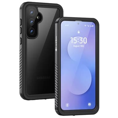 Lanhiem Coque pour Samsung S25 FE, [IP68 Étanche & Antichoc] 360 Protection Intégrale Double Renforcé Waterproof Etui Antipoussière Chantier Incassable Housse Compatible avec Galaxy S25 FE, Noir