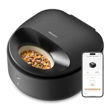 PETLIBRO Distributeur Nourriture Humide Chat, 2,4 GHz Contrôle par Application Wi-FI, avec Refroidissement Semi-conducteur, 3 Jours de Fraîcheur, Distributeur Croquettes Chat Humide