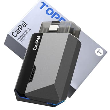 TOPDON Carpal-B OBD2 Bluetooth Scanner, Valise Diagnostic Auto pour Tous systèmes, 6 Services d'entretien, AutoVIN, Contrôle Antipollution, Inspection Moteur, pour iOS et Android