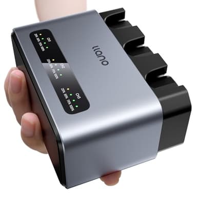 llano Pack de 3 Batteries EN-EL15C et Chargeur Rapide 30W pour Nikon Z8,Z7II,Z5II,ZF,Z6III,D850,Z7,Z6II, Z6,D7500,D750,D7200, Aluminium dissipant la Chaleur, Charge complète en 2,8 Heures, écran LED