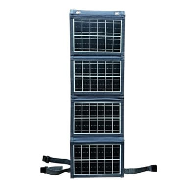 Chargeur de Panneau Solaire Portable 30W, étanche IP67 Panneau Solaire Pliable avec Port USB-A Compatible avec Smarthone, Banque d'alimentation pour Camping