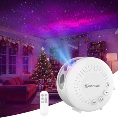 Projocteur de Ciel Étoilé LED - Veilleuse Galaxie Lampe de Nuit, avec Minuterie, Télécommande, Modes de Lumière & Régulation RGB, Lumières d'Ambiance pour Enfants/Adultes, Cadeaux Anniversaire/Noël