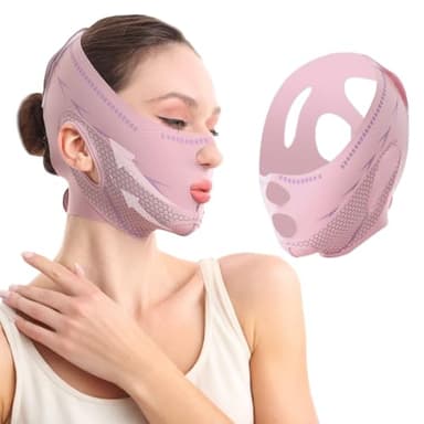 Masques GGUFAY en V, mentonnière réutilisable, masque lifting V-Line, ceinture amincissante pour double menton et peau affaissée