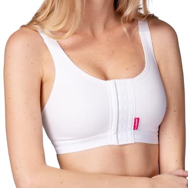 LIPOELASTIC PI Active – Brassière de Compression Post-Opératoire & Soutien-Gorge de Contention Femme (FR/ES, Alpha/Lettres, Moyen, Taille Normale, Taille Normale, Blanc)