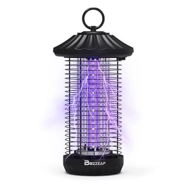Lampe Anti Moustique - Efficace 3800V UV Tue Mouche Electrique, IPX4 Tueur d'Insectes Silencieuse, Anti Insectes Répulsif Portée 150-200 m², pour Intérieur et Extérieur