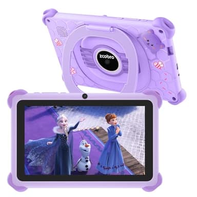Tablette Enfants 7 Pouces Andriod Quad Core - 2 Go RAM 32 Go ROM 128 Go Extension - Contrôle Parental, Éducative et Divertissante Avec Étui Antichoc, WiFi, Youtube, Google Play