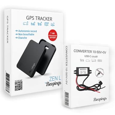 Pack Tracker GPS Zen L + Convertisseur de Tension 10V-50V