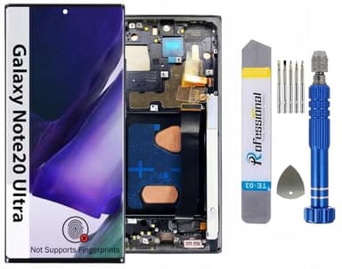 It'Go Écran Full INCELL pour Samsung Note 20 Ultra 5G N986 LCD Écran tactile de rechange avec outils Noir avec cadre Haute qualité