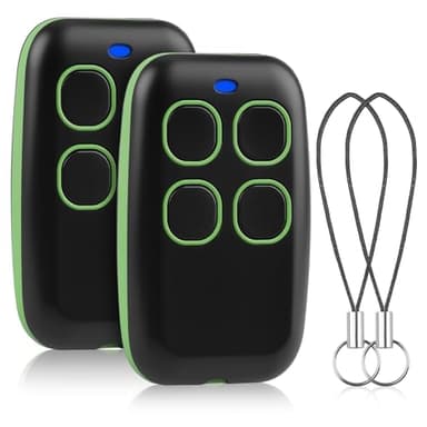 2PCS Télécommande Universelle Portail Garage 280–868 MHz, Télécommande Garage 4 en 1 Multifréquence Rolling Code, Compatible Came TOP432EE TOP432EV TOP432NA, Nice FAAC, Pile CR2032 Incluse