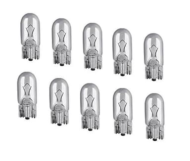 Kummert Business - Lot de 10 ampoules W5W de feu de position - 12 V - 5 W - Culot de 2,1 x 9,5 - Douille en verre - Avec certificat E