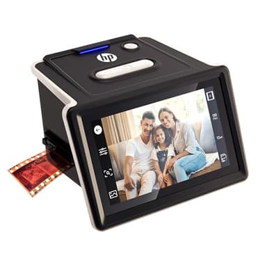 HP FilmScan numériseur de Films et Diapositives avec écran Tactile LCD 5", convertit Rapidement négatifs et Diapositives en Photos numériques JPEG 22MP, Compatible Films 135, 126 et 110