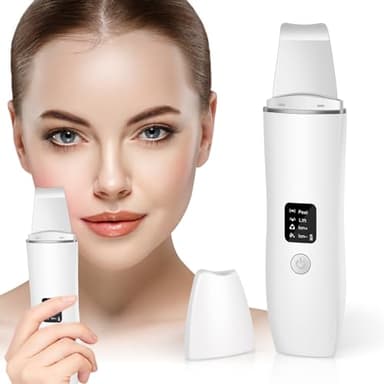 ACWOO Épurateur de Peau, Nettoyeur de Peau Ultrasonique avec 4 Modes, Ultrasonique Épurateur Visage, Skin Scrubber, Appareil de Nettoyage Point Noirs, Vibration Peeling Ultrason Massage du Visage