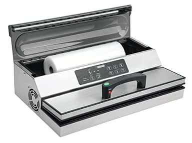 METRO Professional Machine sous vide à barre GVS2040, acier inoxydable, 49.3 x 30.1 x 16.2 cm, largeur des sachets: 40,6 cm, démarrage rapide, argent
