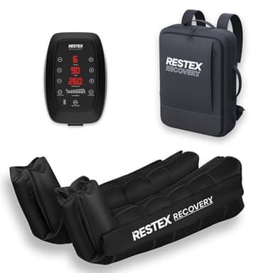 Restex Recovery Bottes Pressothérapie Drainage Lymphatique Appareil Massage pour Jambes Lourdes et Pieds Récupération Sportive - Cellulite - Silhouette - Garantie 2 ans (Taille L)