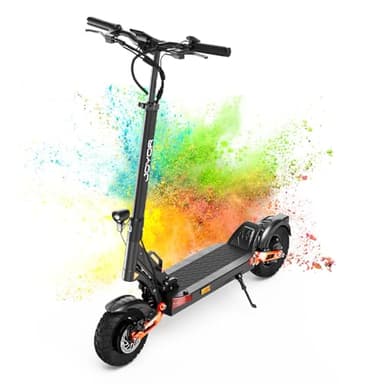 Joyor T10 pour adultes professionnel tout-terrain, batterie 60 V 18 Ah, moteur de 2 x 1 000 W, autonomie de 75 km, pneus tout terrain, frein hydraulique, feux de rotation