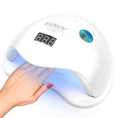 Lampe UV Sèche Ongles, SUNUV,36 LEDs Grand LCD Ecran, Séchoir à Ongles Automatique 4 Minuteries 10/30/60/99s Séchage Rapide, Adapté au Gel UV pour Usage Domestique et Professionnel