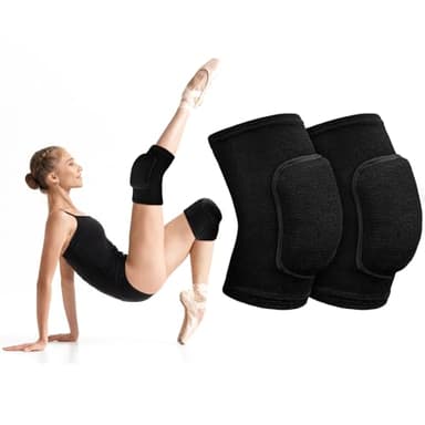 Flintronic Genouillères de Protection, Genouillères de Danse, Genouillère de Sport, Genouillère de Volleyball, Épais Éponge Antidérapant, Protege Genoux pour Danse Volleyball Yoga Football, Unisexe, M