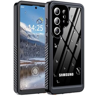 ANTSHARE Coque étanche pour Samsung Galaxy S25 Ultra, IP68 Étanche Coque Samsung S25 Ultra avec [écran intégré/Protection de la caméra], Antichoc,360 Protection Integrale, pour S25 Ultra 6.8" (Noir)