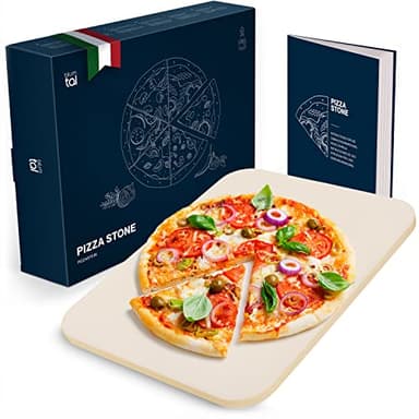 Blumtal - Pierre a pizza en cordiérite pour four et grill à gaz pour une cuisson homogène, une pâte croustillante et une pizza traditionnelle