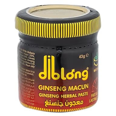 Diblong Pâte de Miel Aphrodisiaque Homme Pack 1 (43g) – Pâte Herboristique au Ginseng Naturel pour la Vitalité – Ginseng Macun – Fabriqué en Turquie